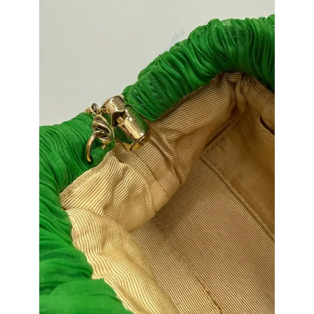 Loeffler Randall Bailey Pleated Clutch in Clover